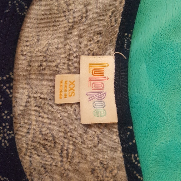 LulaRoe navy floral print Irma dress - Picture 4 of 5